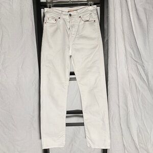 Classic White Wide Leg Jeans